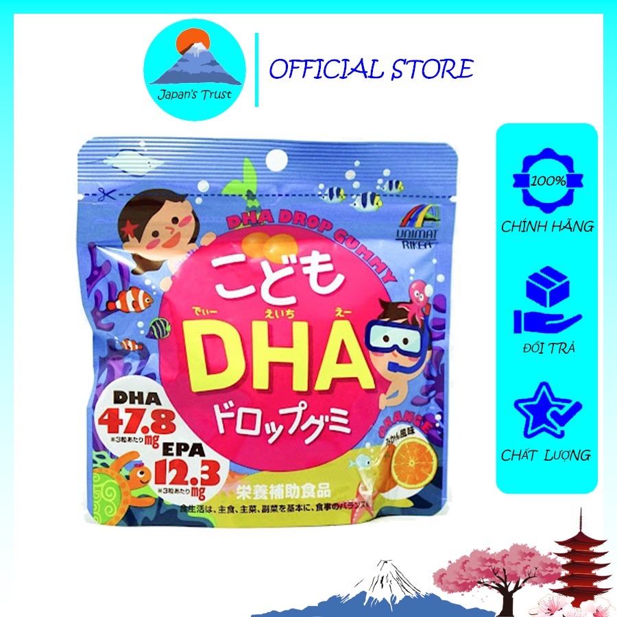 Kẹo bổ sung Canxi, DHA EPA Nhật Bản cho bé (90 viên)