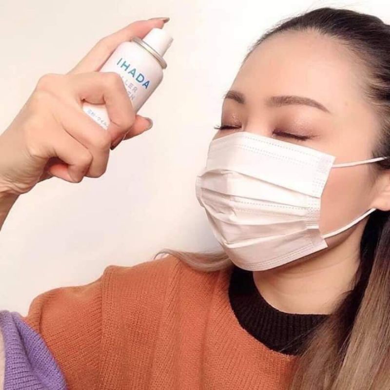 Xịt kháng khuẩn Ihada Nhật Bản 50g kháng khuẩn, bụi mịn pm2.5, phấn hoa .