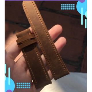 Dây đồng hồ nam da bò sáp vintage