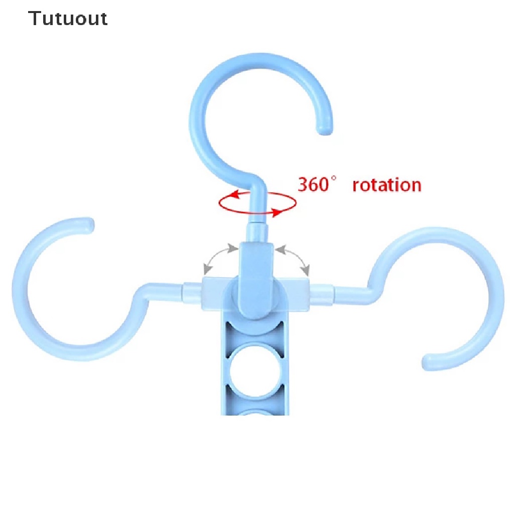 Móc treo quần áo 9 lỗ có thể xoay đa dụng