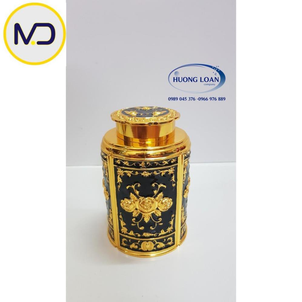 [Kho sỉ]  Lọ đựng chè - trà hoàng gia ( Hợp kim đồng - Thủ công)
