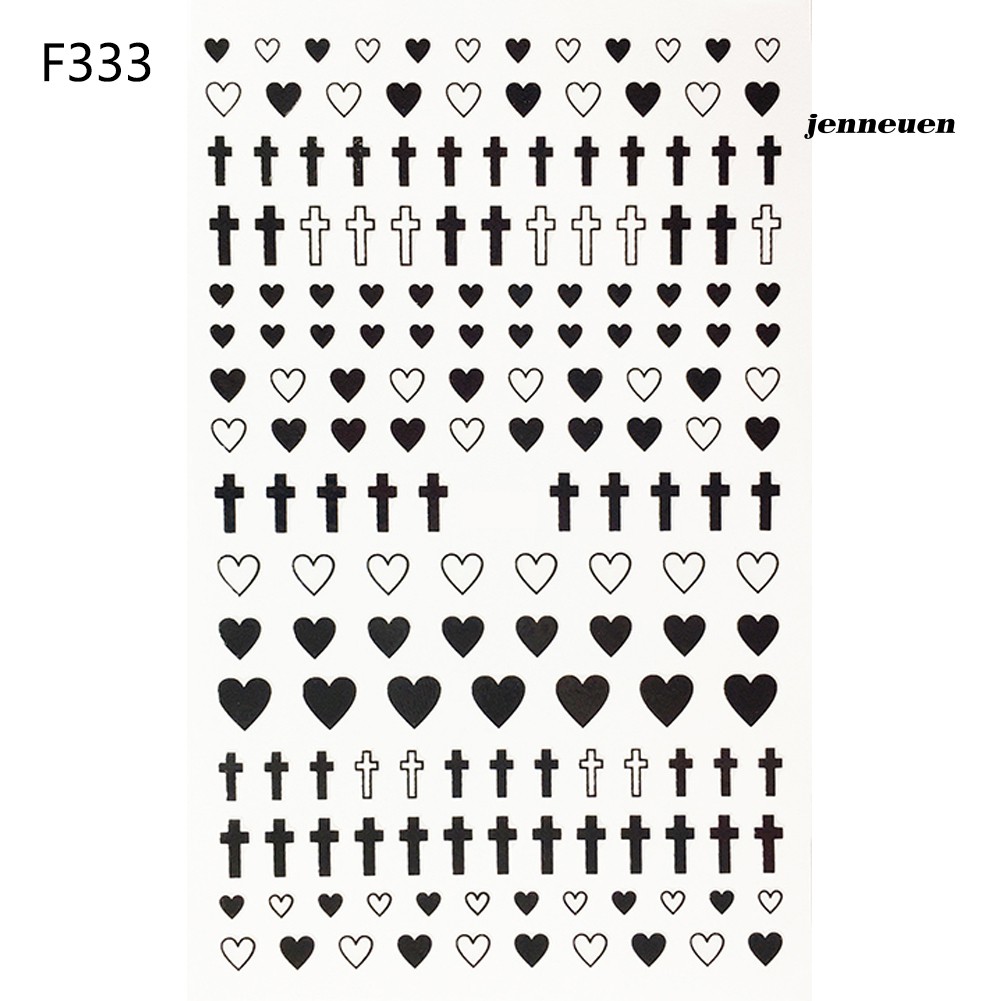 [Hàng mới về] Nhãn dán trang trí móng tay nhiều họa tiết xinh xắn