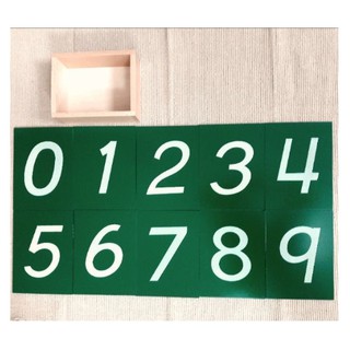 Giáo cụ montessori - Số nhám bản quốc tế