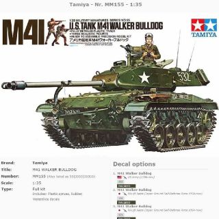 Mô hình 1/35 Tank M41 Tamiya