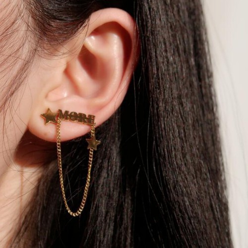 Bông Tai Cá Tính Titan Ko Đen TT 2985