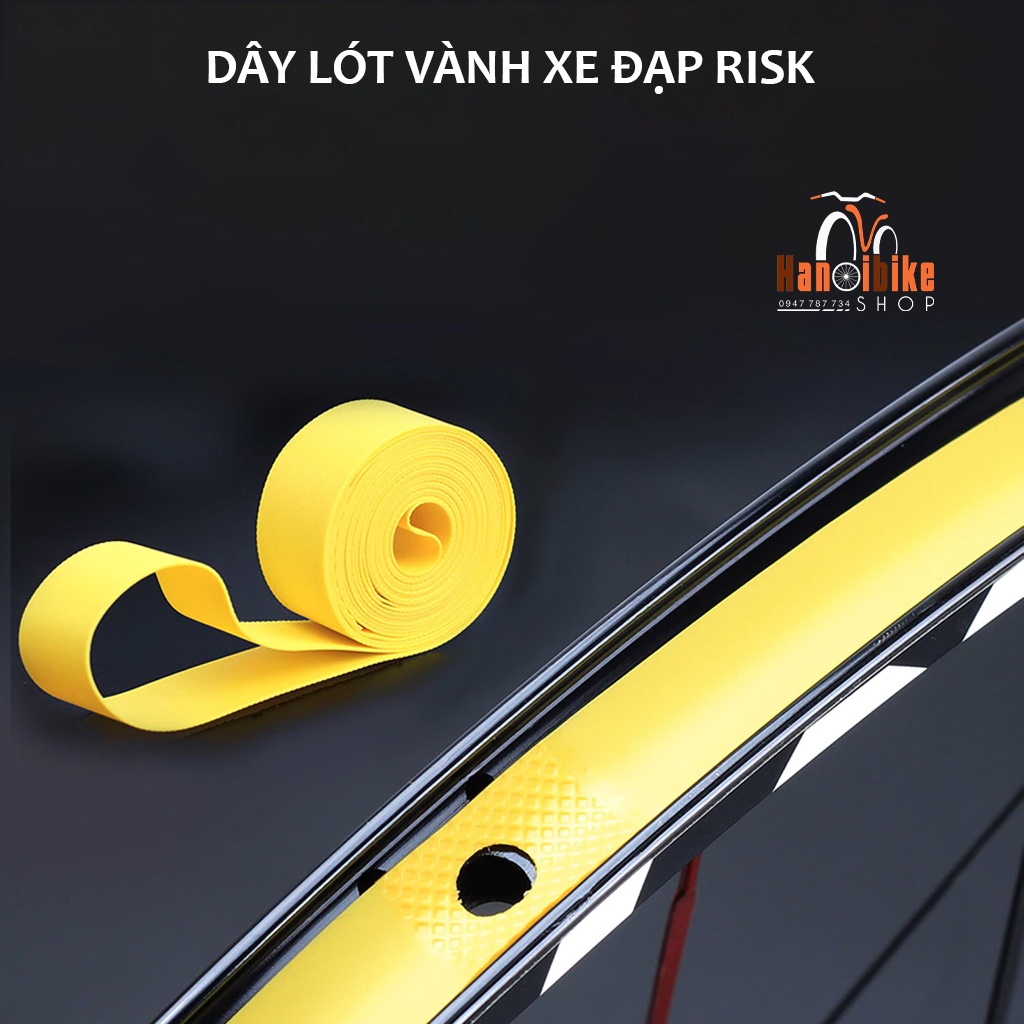 Dây lót vành xe đạp Risk màu vàng siêu bền