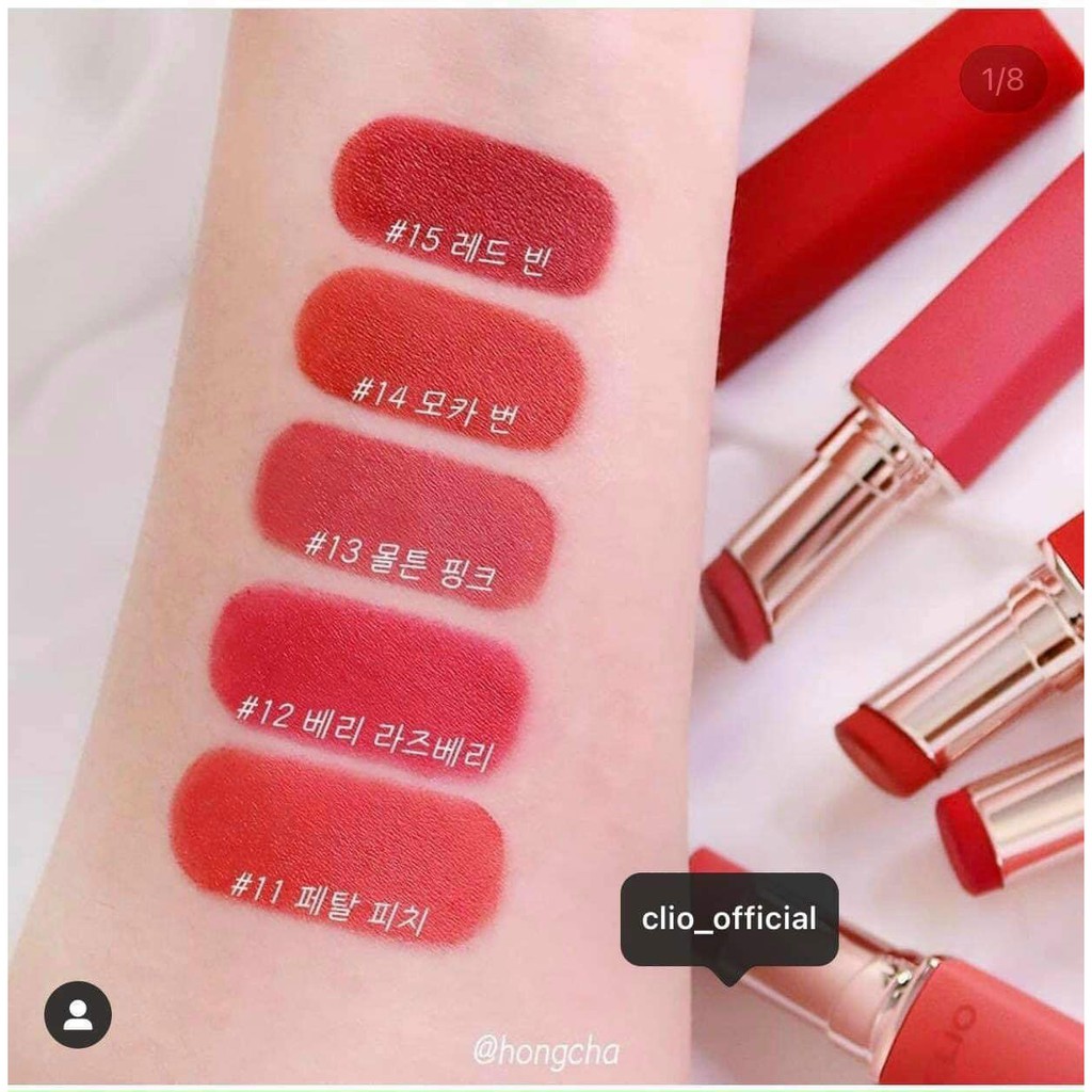 Son thỏi Mad Matte Stain Lips Clio 3,3g Các Màu Mới nhất