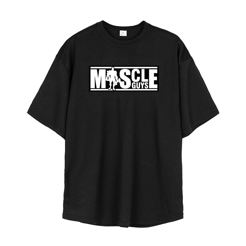 Áo Thun Thể Thao Tay Ngắn Phối Lưới Khô Nhanh Thời Trang Cho Nam