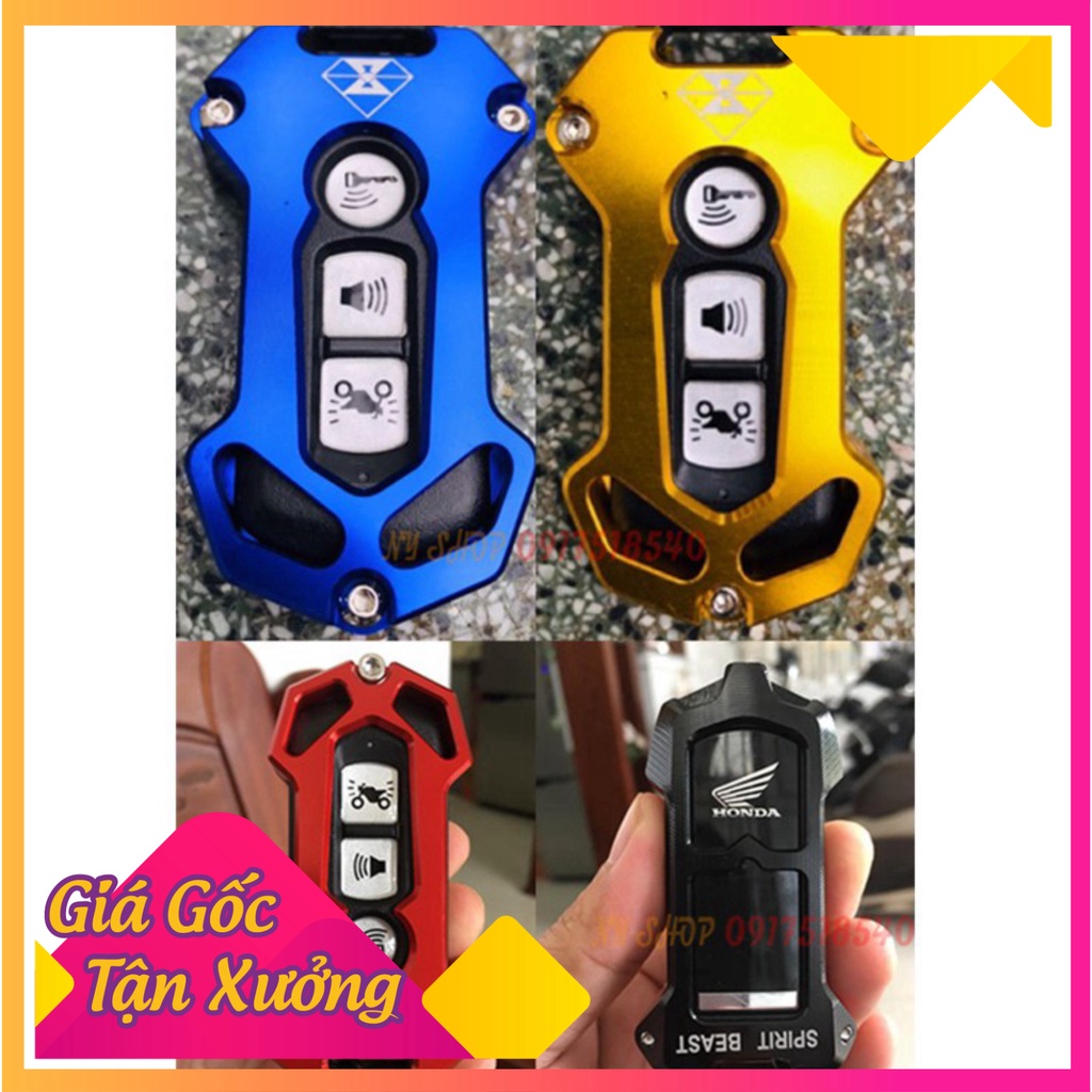 COMBO MÓC VÀ ỐP SMARTKEY CNC CHO SH 2016 - 2020, SH MODE, PCX , CUB 125 HÀNG SPIRIT BEAST CHÍNH HÃNG  (Ảnh Sp thật)
