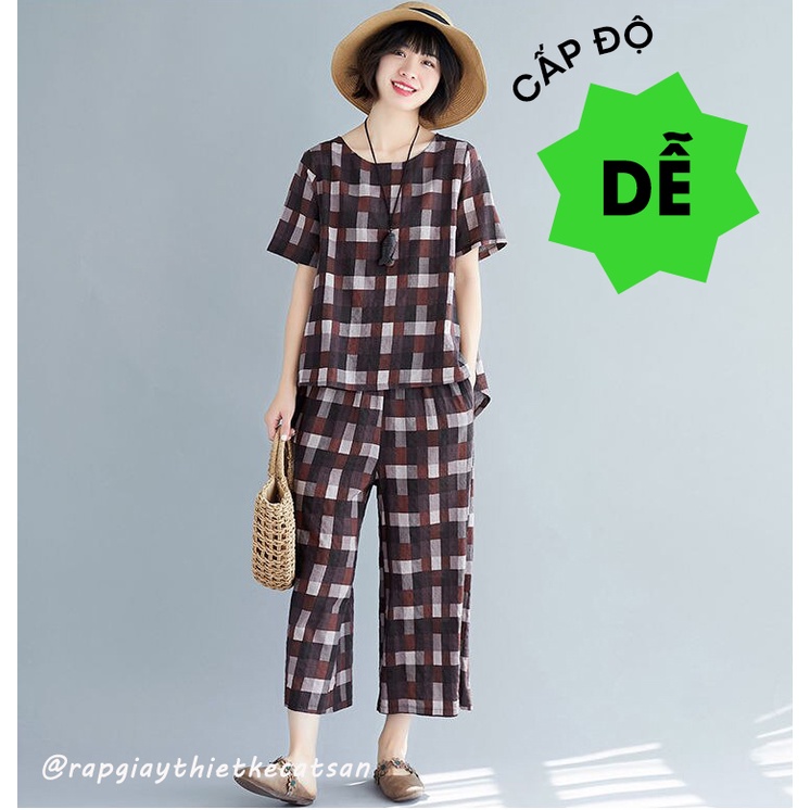 RẬP GIẤY ĐỒ BỘ MẶC NHÀ CỔ TRÒN MS 117-RẬP GIẤY THIẾT KẾ THỜI TRANG SƠN NGUYỄN