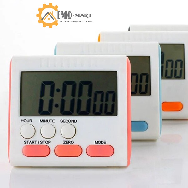 Đồng hồ bấm giờ đếm ngược mini V3 ⚡️𝐅𝐑𝐄𝐄 𝐒𝐇𝐈𝐏⚡️ Màn LCD hiển thị sắc nét - Âm lượng chuông báo to