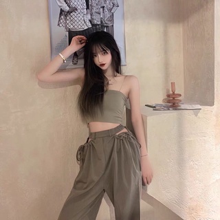 Quần rút dây khoét eo hàng taobao có ảnh thật