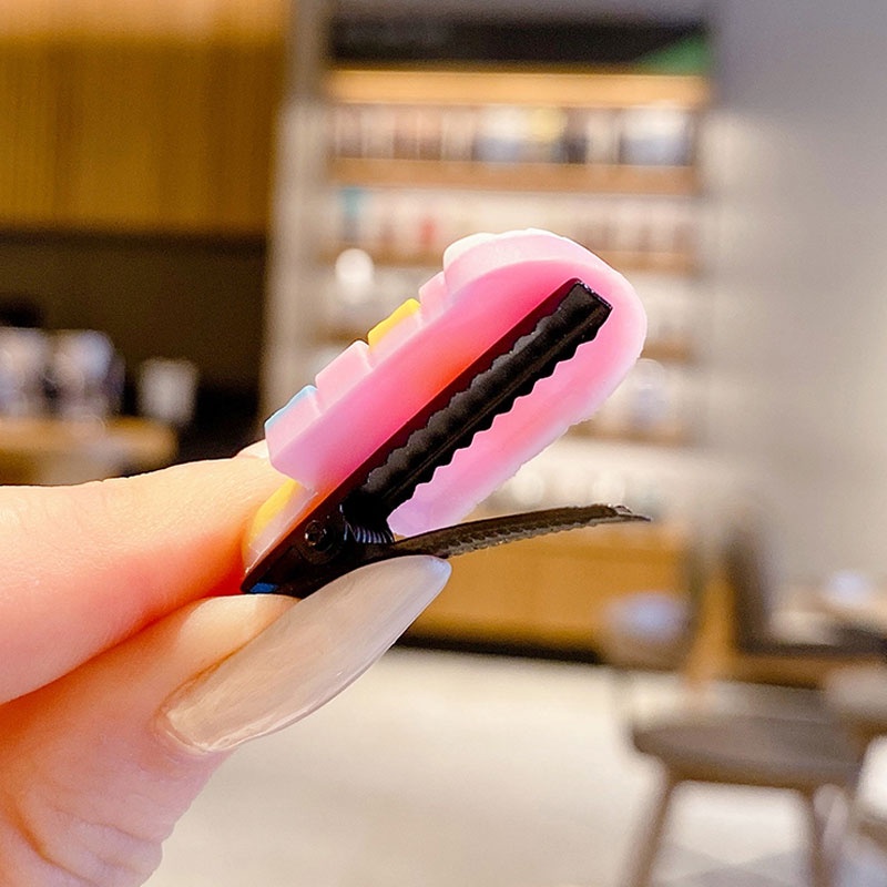 Set 10 kẹp tóc họa tiết hoạt hình phong cách Hàn Quốc cho bé gái