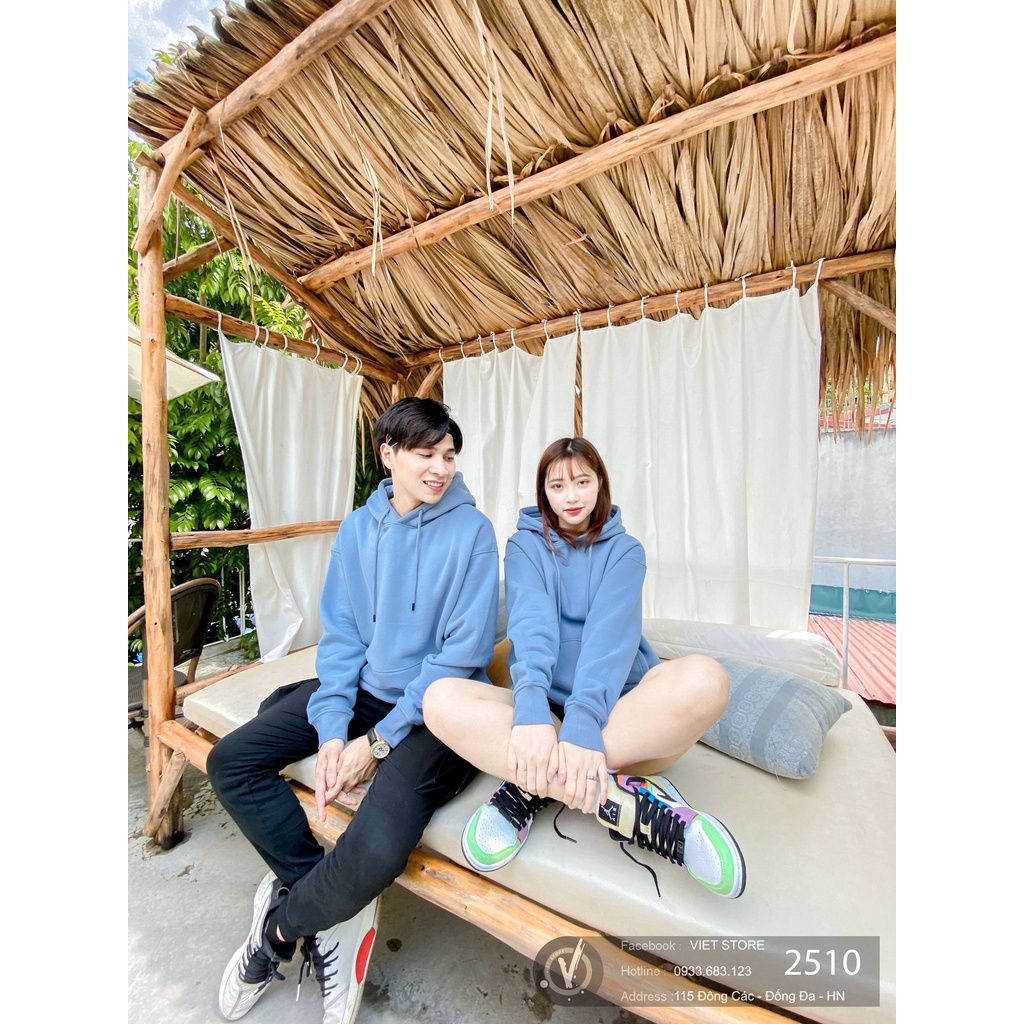 ÁO NỈ HOODIE NAM NỮ TRƠN 2510 VIETSTORE | BigBuy360 - bigbuy360.vn