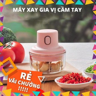 Máy Xay Tỏi Ớt Mini Cầm Tay Pink Bunny