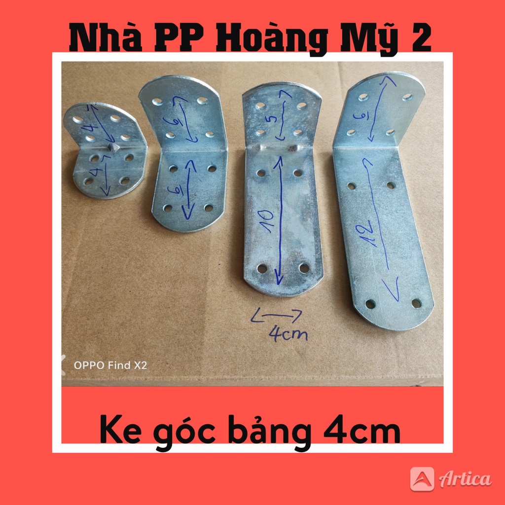 Ke góc sắt mạ kẽm bảng rộng 4cm