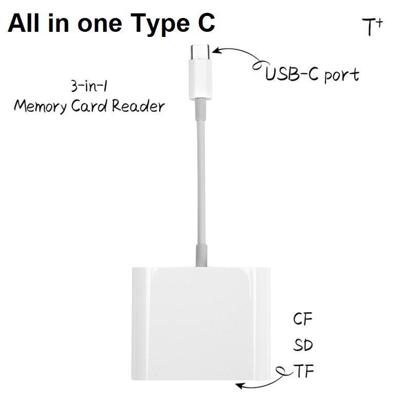 Đầu đọc thẻ điện thoại Type C All in One