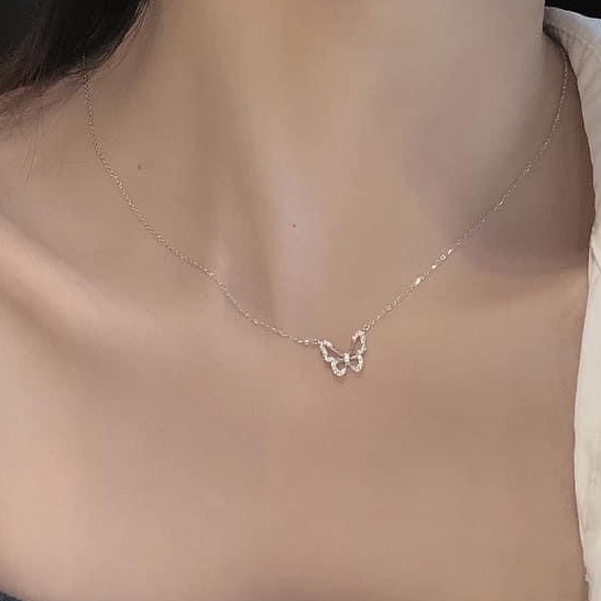 DÂY CHUYỀN NỮ BẠC TA MẶT HÌNH CON BƯỚMM XINH XẮN
