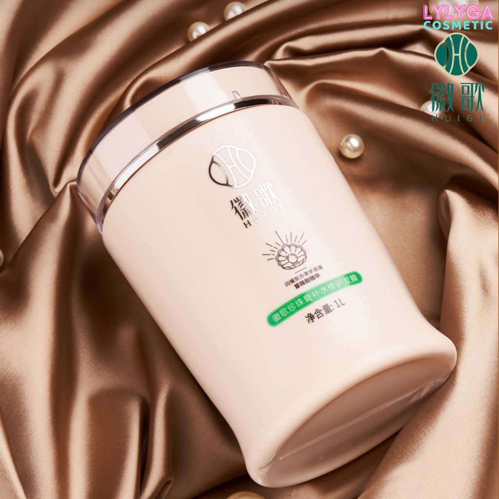 Kem ủ tóc HUIGE PEARL CREAM 1000ML BỘT NGỌC TRAI - Hấp tóc xả tóc siêu mềm mượt, Phục hồi hư tổn UT04