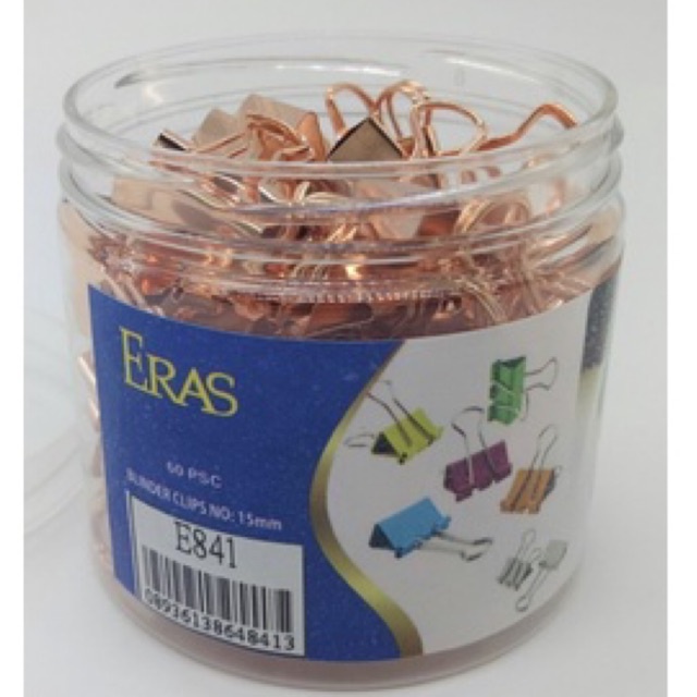 Kẹp bướm mạ đồng Eras 15mm E841 kẹp giấy nhớ và lưu trữ văn phòng