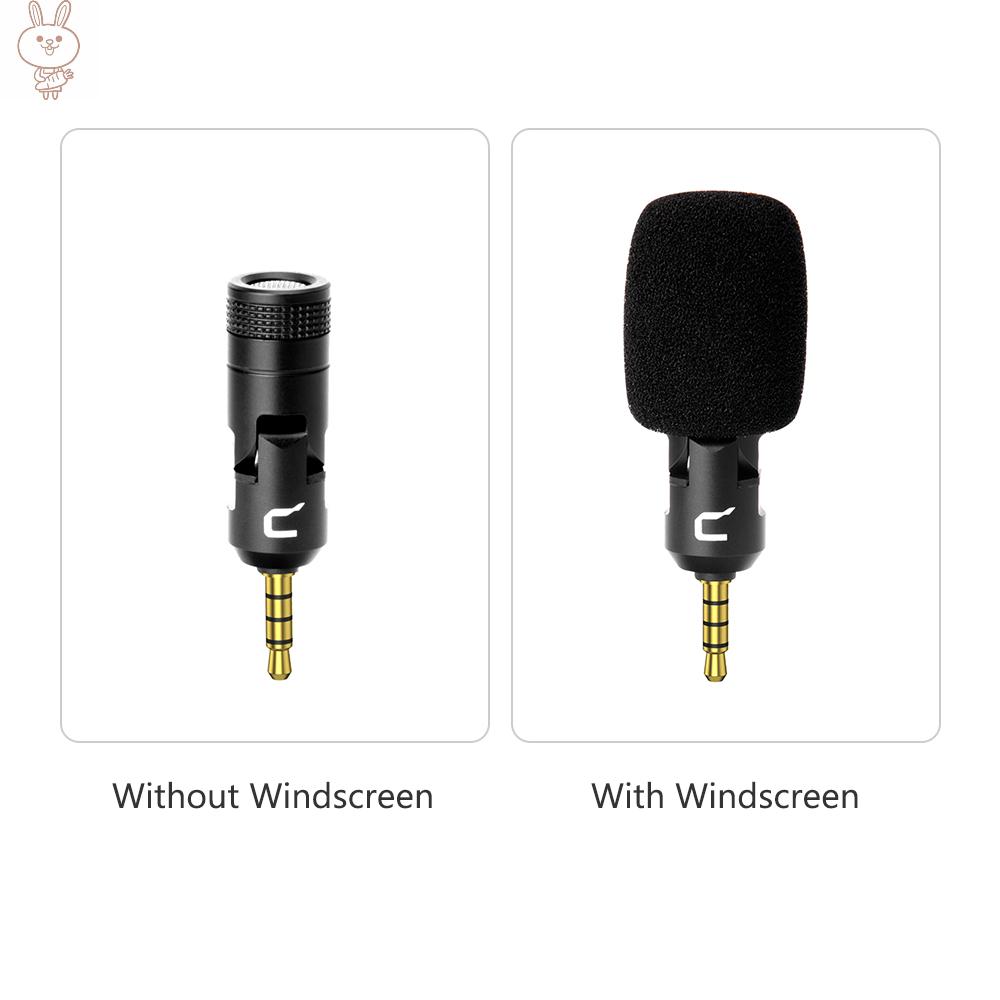 Only♥COMICA CVM-VS07 Mini Flexible Plug-in Omnidirectional Microphone Mic 3.5mm TRRS Plug 90° Adjustable for  Action Camera DSLR Camera Smartphone Stabilizer