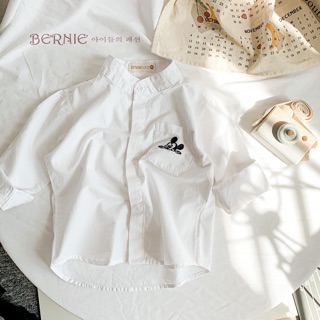 Set áo sơ mi mickey quần đen bé trai