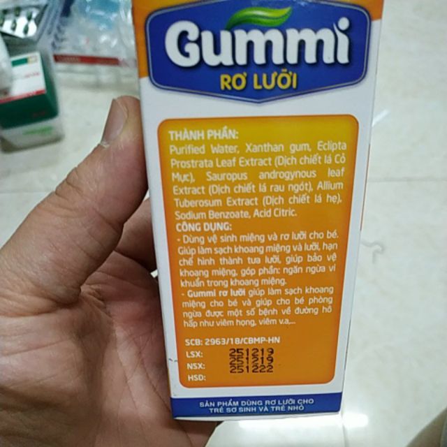 Xịt rơ lưỡi thảo dược Gummi