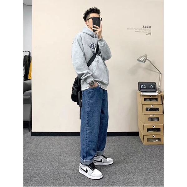 Quần baggy jean bigsize unisex nam nữ 40kg - 100kg