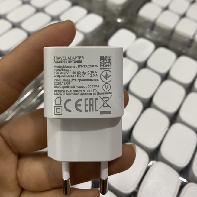 Sạc Vsmart bóc máy,Sạc 5v-2A 10w,Hàng chính hãng vsmart mới nguyên seal,củ sạc 18w DJI thay thế cho củ 18w vsamrt