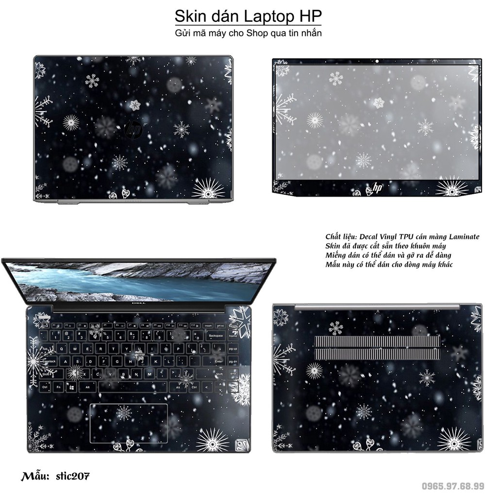 Skin dán Laptop HP in hình Hoa văn sticker _nhiều mẫu 33 (inbox mã máy cho Shop)