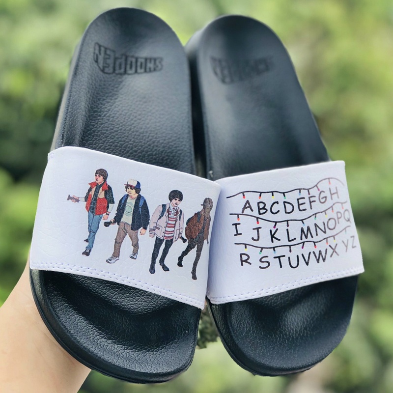 Dép 𝐒𝐇𝐎𝐎𝐏𝐄𝐍❤️FULL BOX + FREESHIP❤️ dép mlb shoopen abc bóng chày quai ngang thể thao nam nữ chất xịn kèm tag mác,đen ắng