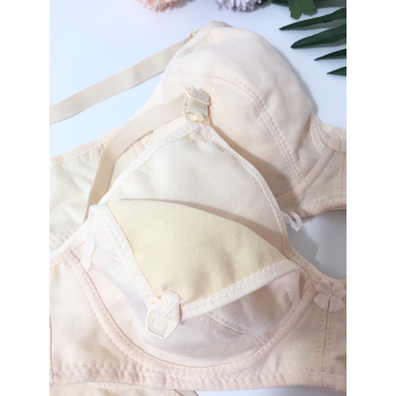 Áo Lót Trơn Cotton Mềm Mịn Cho Bé Bú ( Không Gọng, Không Đệm Mút) - Órale