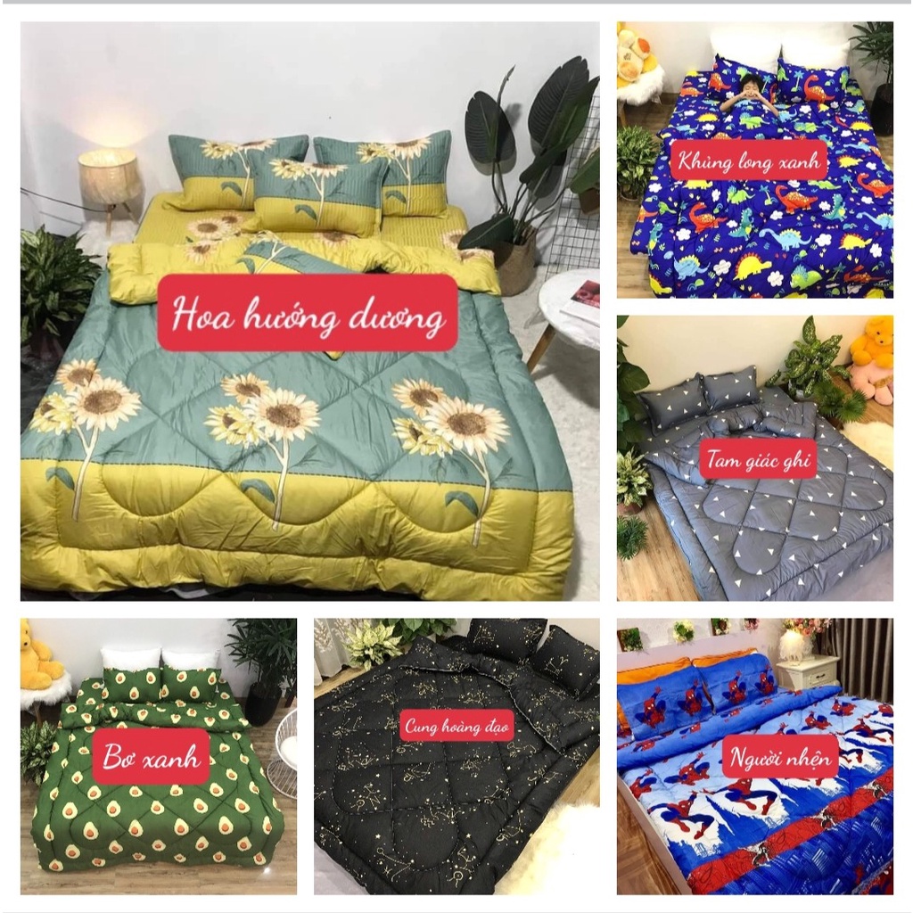 Xả kho Bộ Chăn Phao Ga Gối 1m2,1m4,1m5,1m6,1m8