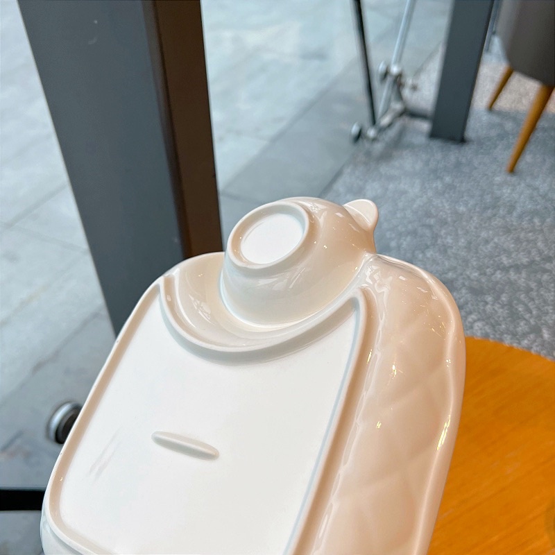 Bộ chén bát đĩa sứ gấu hồng dễ thương cao cấp bát đĩa sứ decor