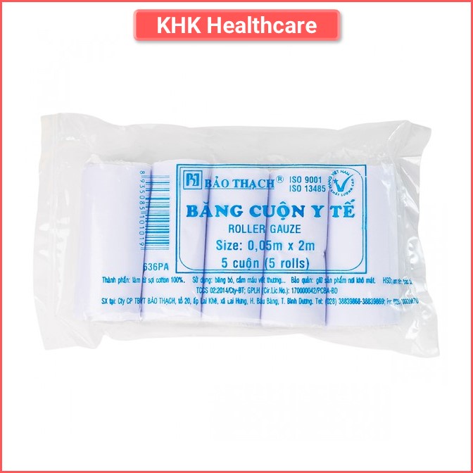 Băng cuộn y tế Bảo Thạch size 0,05m x 2m