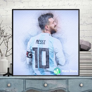 Tranh Cầu Thủ Bóng Đá Messi, Treo Tường Trang Trí Phòng Khách, Phòng Ngủ đều được