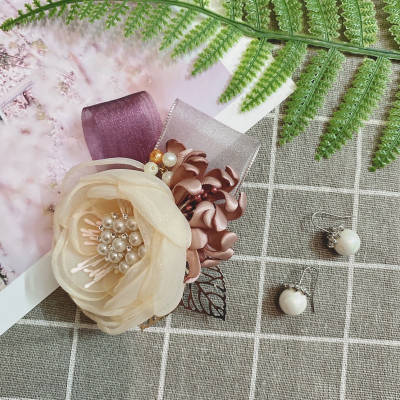 Hoa cài áo handmade cao cấp