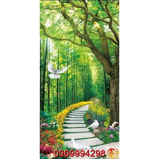 TRANH DÁN TƯỜNG 3D GIẢ LỐI ĐI NHIỀU MẪU