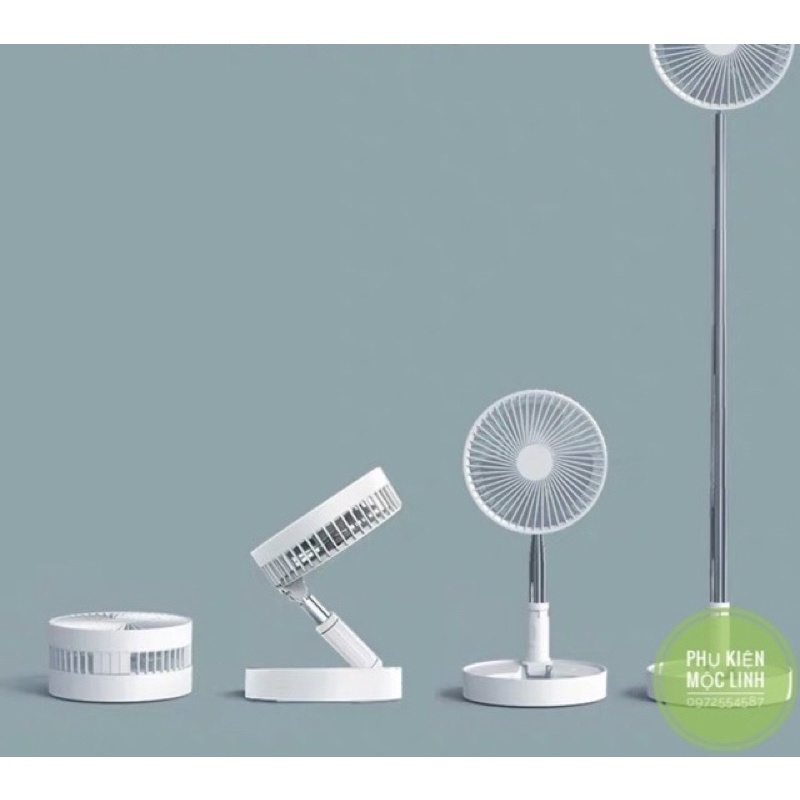 Pin khủng 7.200mah Quạt sạc tích điện đa năng pin , gập , chỉnh 3 tốc độ, độ cao thấp tuỳ ý mang đi du lịch