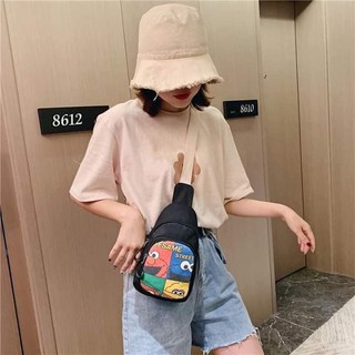 Túi đeo chéo vải thô bố siêu xịn