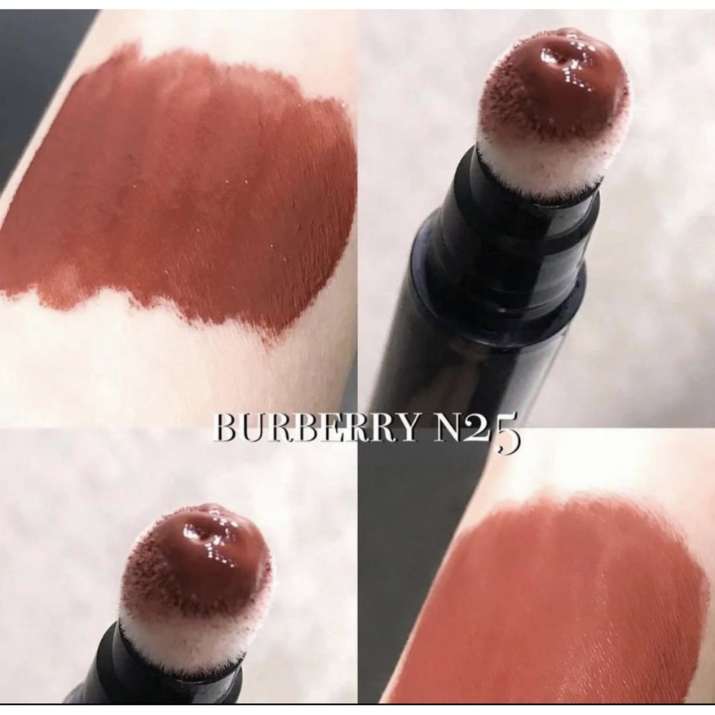 SON MÔI BURBERRY VELVET CRUSH MÀU 16 COPPER PINK, 25 CINNAMON