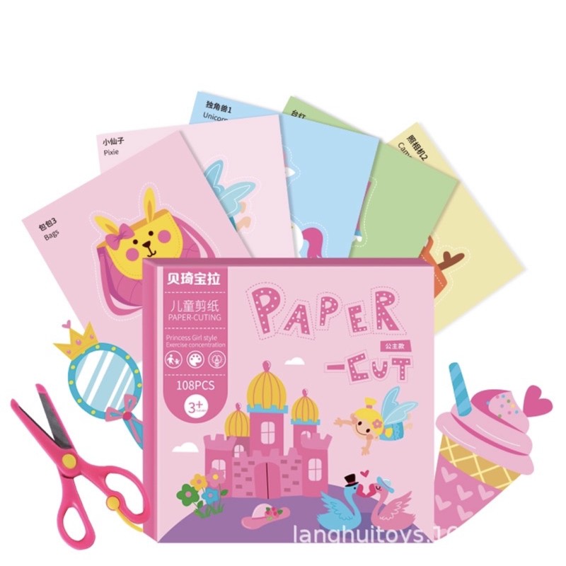 BỘ CẮT GIẤY THỦ CÔNG CHO BÉ