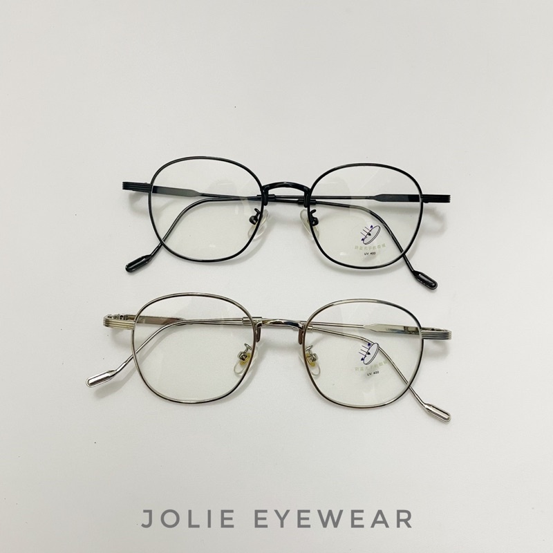 Kính Giả Cận, Gọng Kính Cận Titan Cao Cấp Nam Nữ Đang Tròn Hàn Quốc Jolie Eyewear