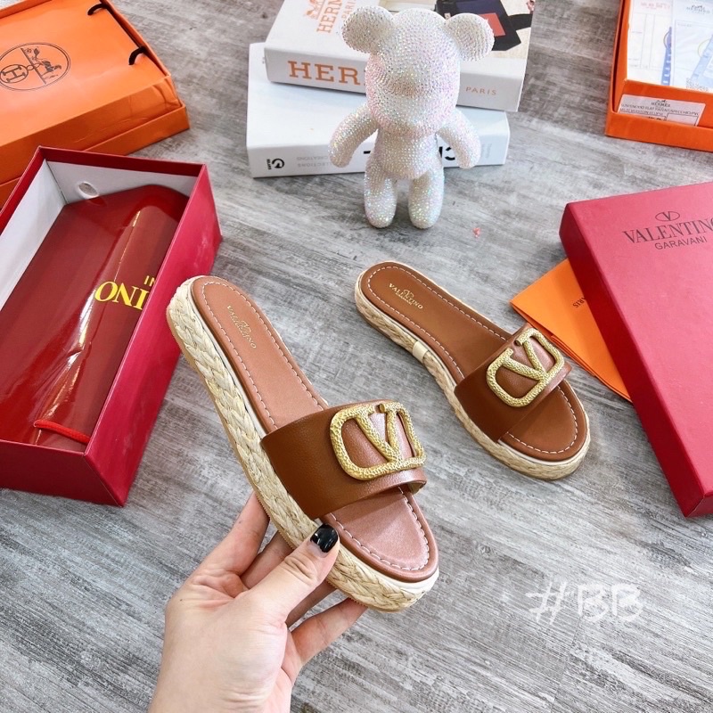 Dép valen quai ngang tag khoá đế cói fullbox