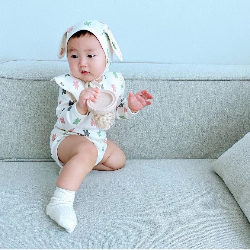 Mũ tai gấu, tai thỏ cotton Vella Craft Hàn Quốc cho bé - Brand Bunnie Blossom