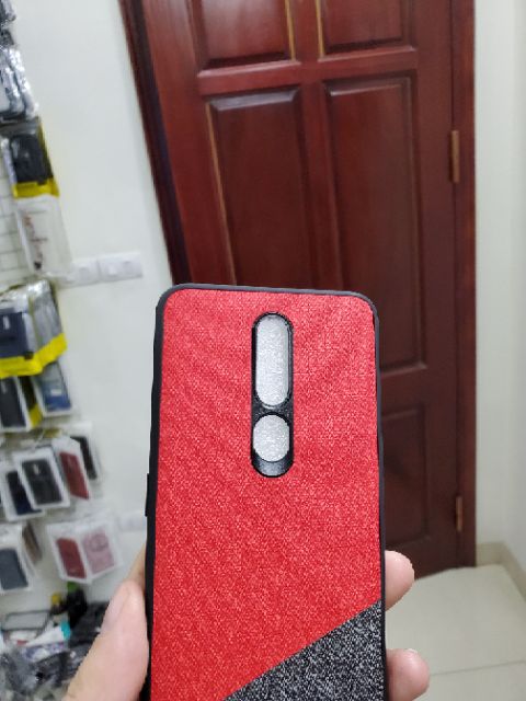 Ốp lưng Oppo F11 Pro FREESHIP Từ 50k chống sốc vân vải Jean thổ cảm mềm mịn