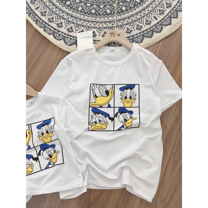 áo đôi mẹ và bé- áo mẹ và con gái áo đôi mẹ và bé trai mùa hè chất cotton mịn mát