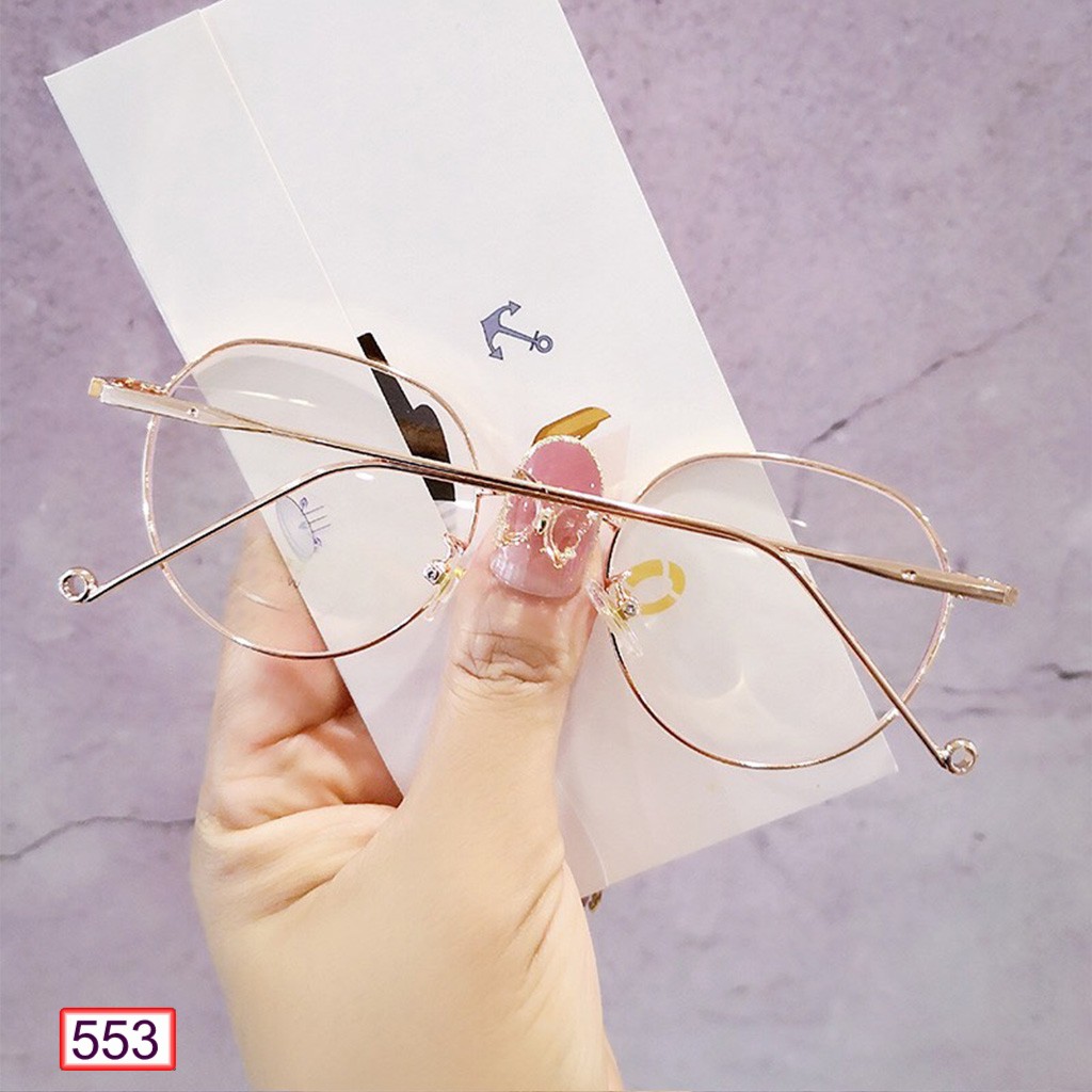 [Mã FARSSTGRE giảm 5K đơn bất kỳ] MẮT KÍNH GỌNG CẬN CHÂN XOẮN TRÒN 553 NEW FASHION SIÊU DỄ THƯƠNG | BigBuy360 - bigbuy360.vn