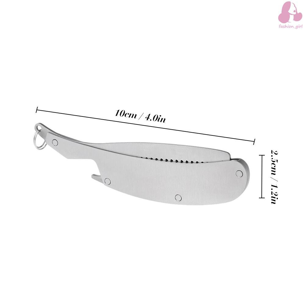 Lược chải râu gấp gọn bỏ túi bằng thép không gỉ dành cho nam