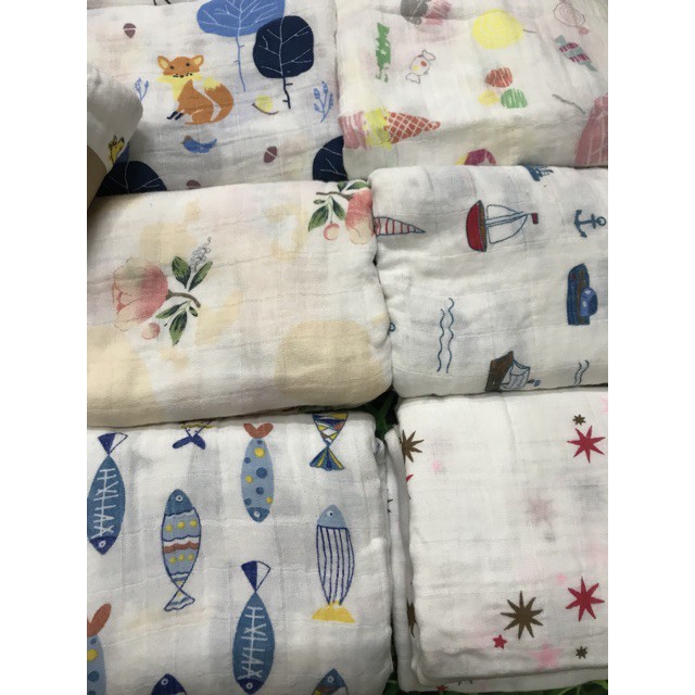 [Sale] Khăn xô Aden and Anais 1m20 x1m20- Hàng phân phối độc quyền